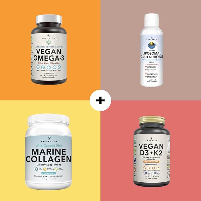 AMANDEAN Magtein Magnesium Complex. L-Threonate, Glycinate, Malate Triple Blend Chelated Magnesium Supplement. 90 Veggie Capsules. High Absorption Branded Ingredients. Brain Health, Sleep, Calm*.