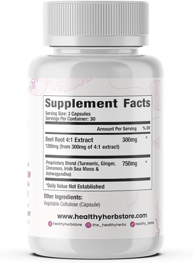 Wildcrafted Sea Moss Capsules | 1950mg BATCG-6 "Heart Complex Advanced Sea Moss Superblend | US-Made, Vegan, Non-GMO, Easy-Swallow (90 Capsules)
