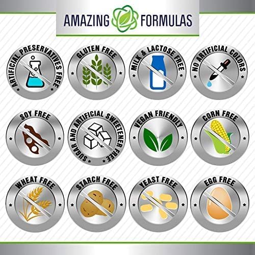 Amazing Formulas Boswellia Extract with Bioperine Supplement | 600 Mg per Serving | Capsules | Non-GMO | Gluten-Free | Made in USA (1 Pack, 120 Count)