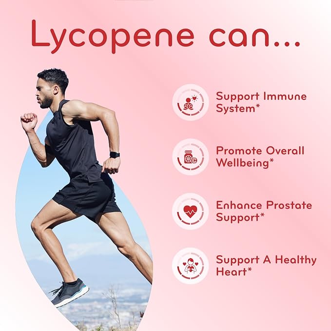 Tomato Based Lycopene Supplement - Extra Strength Lycopene 50mg Non-GMO Super Potent Antioxidant and Carotenoid Heart and Prostate Health Supplement for Men - Made in a cGMP US Lab (200 Servings)