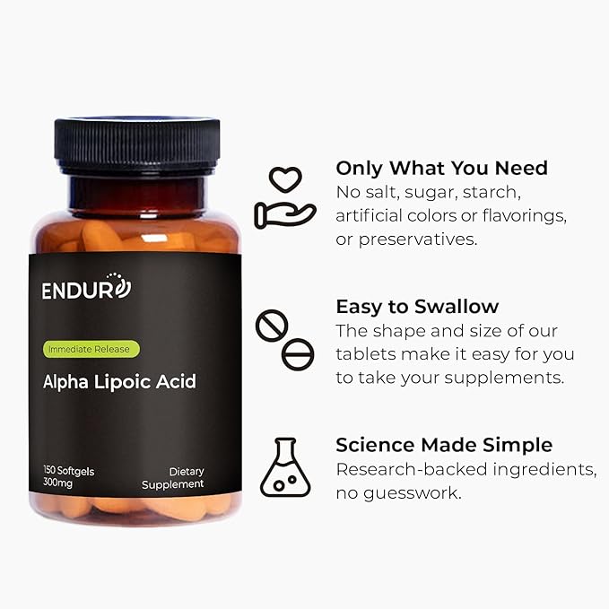 Alpha Lipoic Acid 300mg (150 softgels)