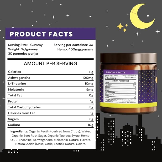 STIRLING Sleep Gummies 1800000mg - Organic Hemp Sleep Gummies for Adults - Maximum Strength Sleep Gummies with Orange Creamcicle Flavor - Premium Hemp Sleep Gummies for Restful Nights