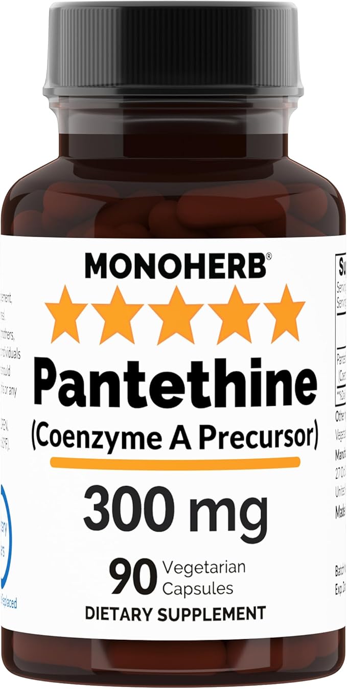 Pantethine 300 mg per Capsule - 90 Vegetarian Capsules