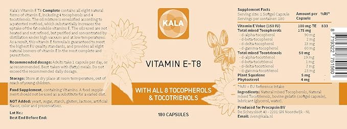 Unique Formula with All 8 Tocopherols and Tocotrienols Vitamin E – Contains no PAH’s, Heavy Metals, Contaminants or Preservatives - Certified Sustainable - Hair, Scars and Skin