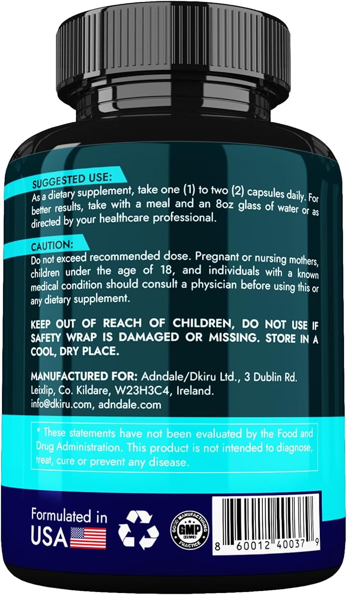 Adndale NAD Supplement for Women and Men. Longevity Formula with Liposomal NAD+, Trans Resveratrol, Urolithin-A, Berberine, CoQ10. NMN Supplement Alternative. 90 Count