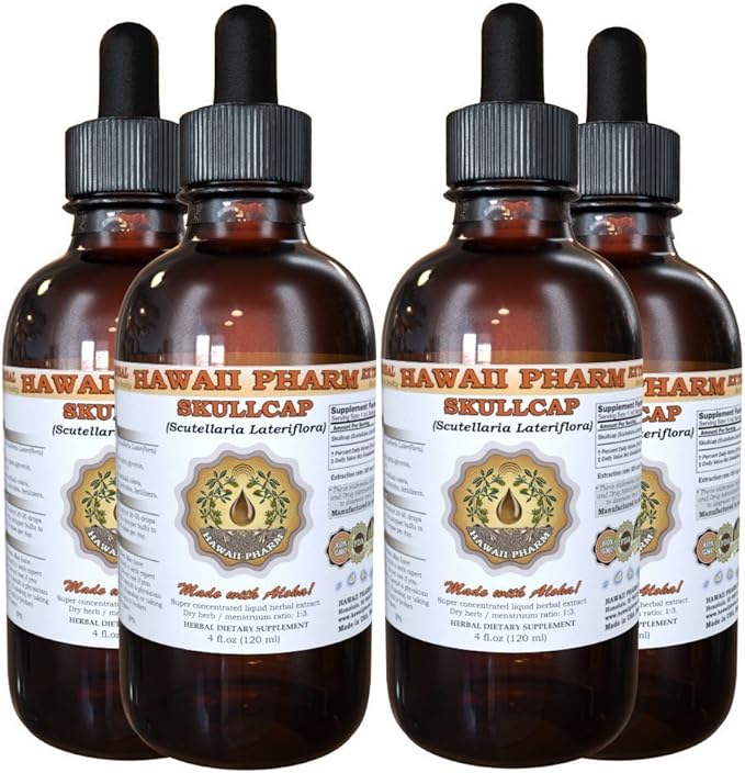 Skullcap (Scutellaria lateriflora) Liquid Extract 4x4 fl.oz