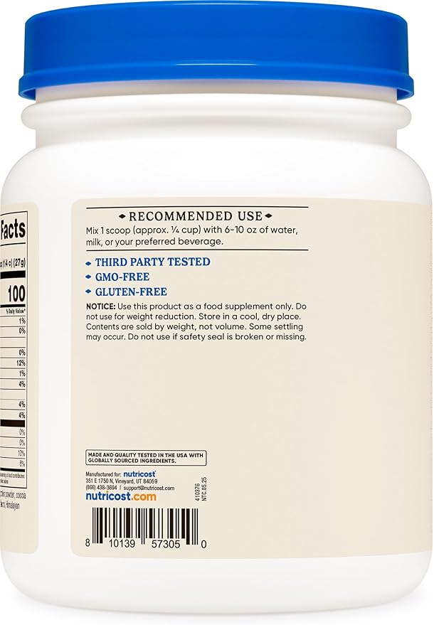 Nutricost Beef Bone Broth Protein Powder Chocolate (20 Servings) - Gluten-Free, GMO-Free