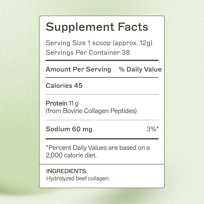 Amy Myers MD Collagen Protein Powder - Type 1 & 3 Collagen - Bovine Collagen to Support Healthy Hair, Skin & Nails - Gluten-Free, Dairy-Free & Non-Soy - 16.08 oz (38 Servings)