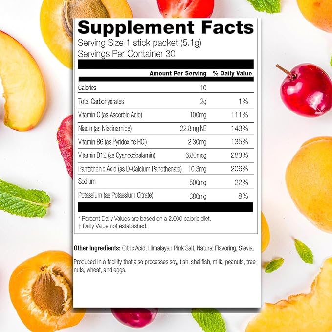 310 Hydrate Watermelon Electrolytes Powder Packets - No Sugar Hydration Packets with Key Vitamins & Minerals - Keto Friendly - Tasty Sugar Free Electrolyte Drink - 30 Single Servings
