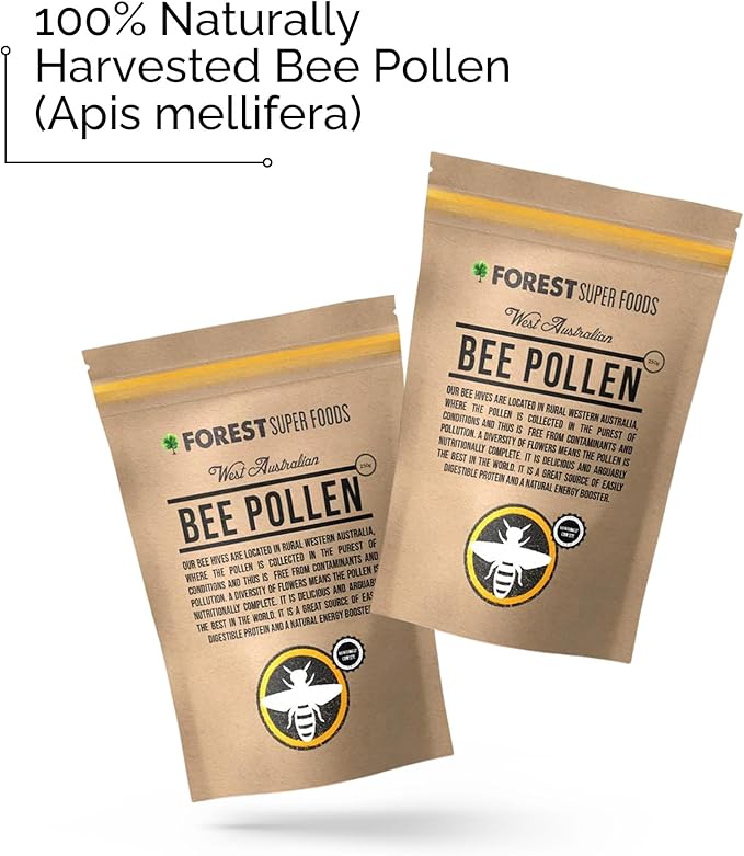 Western Australian Bee Pollen Granules 250g | Premium Quality + Not Imported | Nutrient-Rich Complete Food from