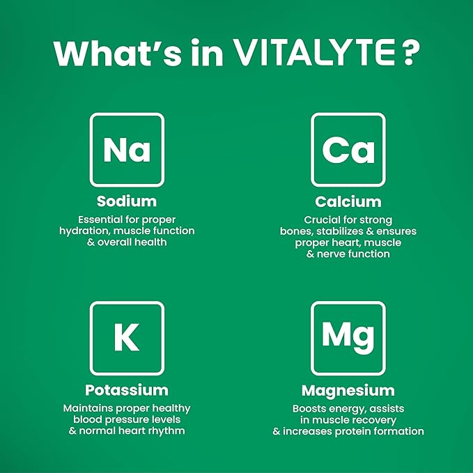 Vitalyte Electrolyte Powder Drink Mix, Isotonic Electrolyte Hydration Mix, Gluten Free Post Workout Powder, Pack of 1, 35 oz., Watermelon Flavor