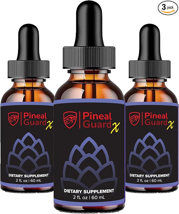 Pineal Gland Supplement - Brain Support, Focus, and Memory Vitamins for The Brain, Decalcify, Activate, and Protect Your Pineal Gland - Third Eye Awakening - Pineal Guard X - Pack of 3