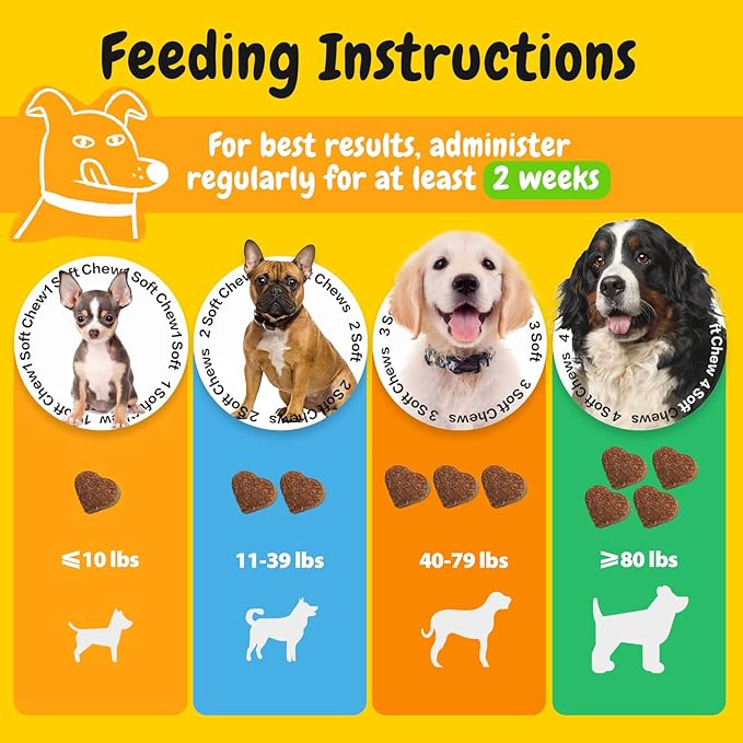 PENPENPET Dog Allergy Relief Chews, Dog Itching Skin Relief, Omega 3 for Dogs Itch Supplement, Relieve Seasonal Allergy, Provide Immune Support (Peanut Butter Chews, 180ct)