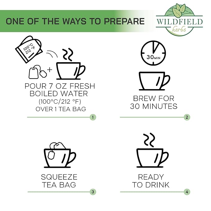 24 Bags Dried Cut Sidebells Wintergreen Herb Tea (Orthilia Secunda) - 24 Count 2g Tea Bags One-Sided Wintergreen Orthilia (Peralito)
