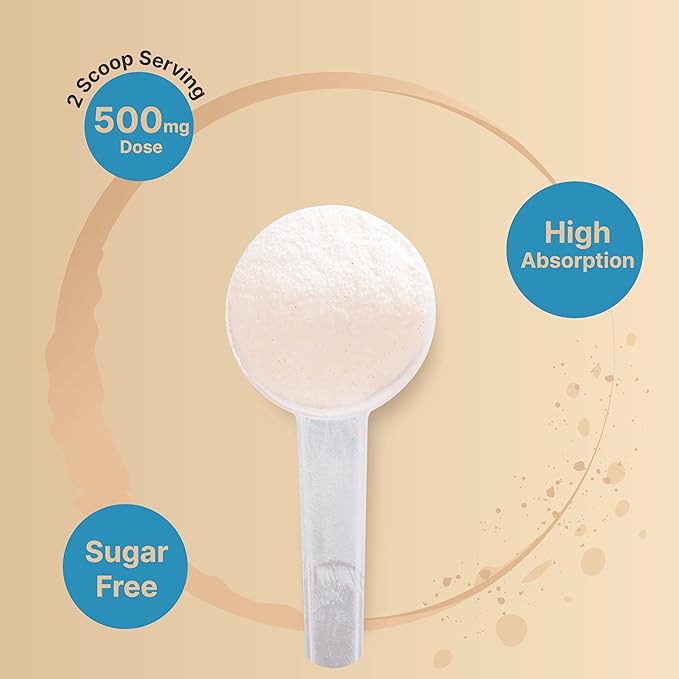 NatureBell Magnesium Glycinate Powder 500mg, 1lb (16oz) | 100% Chelated for High Absorption | Peach Mango Flavor | Supports Muscle, Bone & Heart Health | Sugar-Free, Bitterless, Non-GMO, Vegan