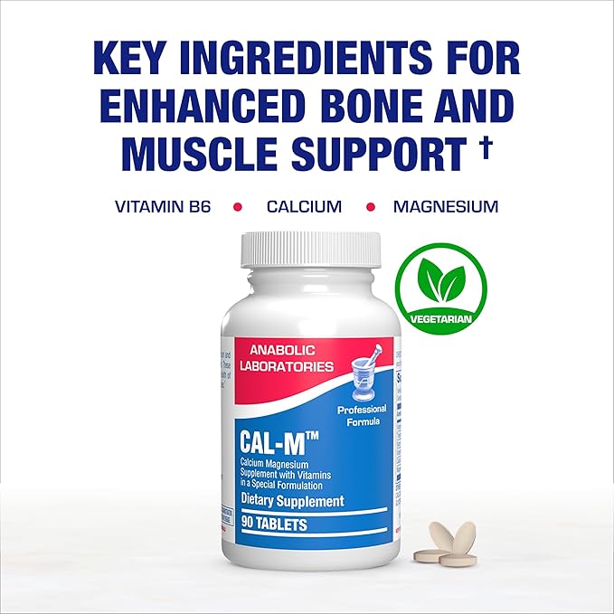 Advanced Calcium Magnesium Supplement - Clinically Formulated Magnesium Calcium with Vitamin D3 B1 B3 & B6 for Muscle Nerve Heart and Bone Health Support - Vegetarian Gluten Free Non-GMO (1 Month) M