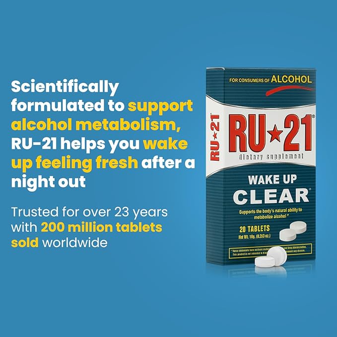 The Supplement for When You Want to Drink & Go to Work The Next Morning | Feel Better After Celebrating & Support Your Liver | Trusted for 23+ Years | Made in USA (20 Pills, 10 Servings)