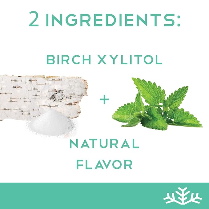 Wintergreen KETO Xylitol Candy Chips (3-Pack) - SNØ 1.5oz Tin - Sugar-Free Candy With Only 2 Ingredients | Low Carbs, Diabetic-Friendly, Non-GMO, Vegan, GF & Kosher | Purest candy in the world