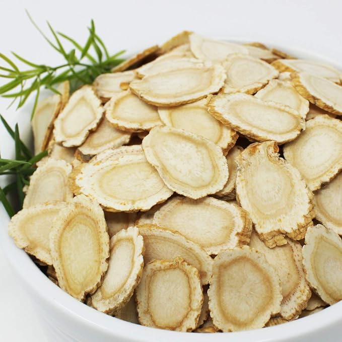 American Ginseng Slices from Wisconsin, DOL American Wisconsin Ginseng Slices Root for Tea, Energy for Men Women Health Boosts Immunity,多年生長 大园切片 花旗參/西洋參, Lager Round Strip 1 Box of 4OZ