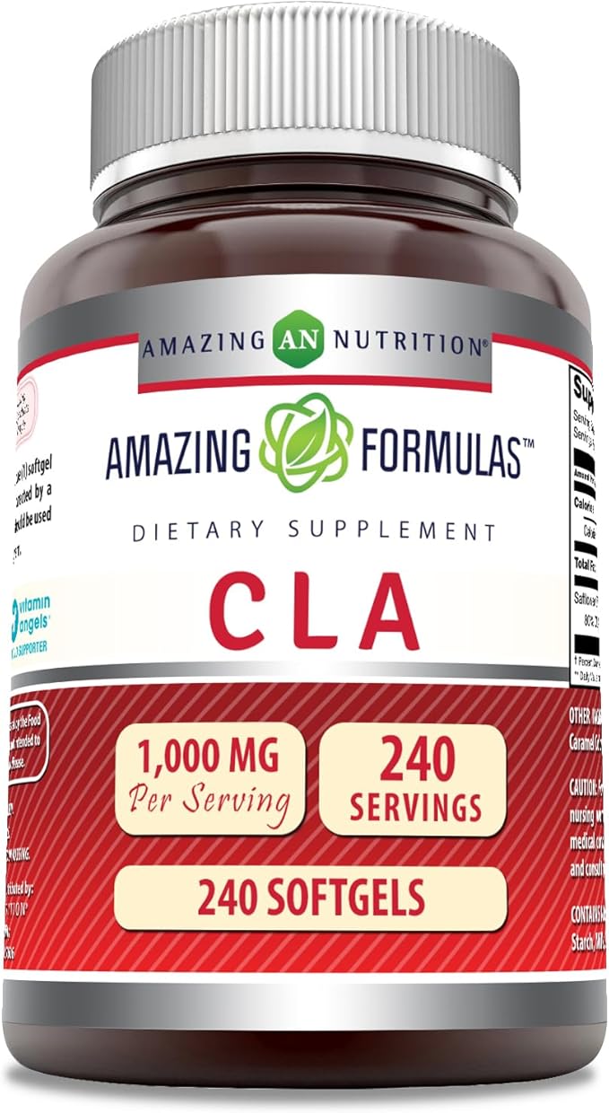 Amazing Formulas CLA Amino Acid Supplement | 1000 Mg per Serving | Softgels | Non-GMO | Gluten-Free | Made in USA (1 Pack, 120 Count)
