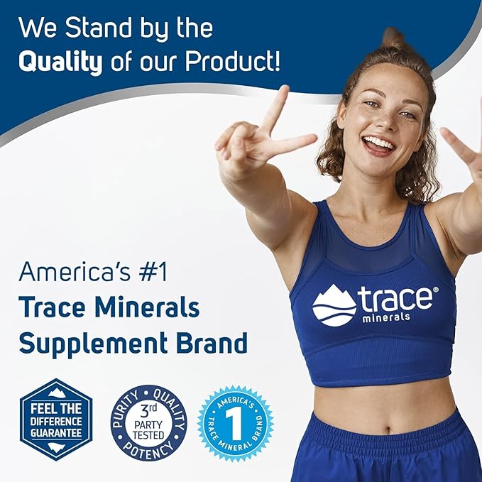 Trace Minerals | ConcenTrace® Mineral Mouth Rinse | Gentle Mouth Rinse, Fresh Breath | Alcohol Free, Certified Vegan, Gluten Free, Non-GMO | Mint | 10 oz
