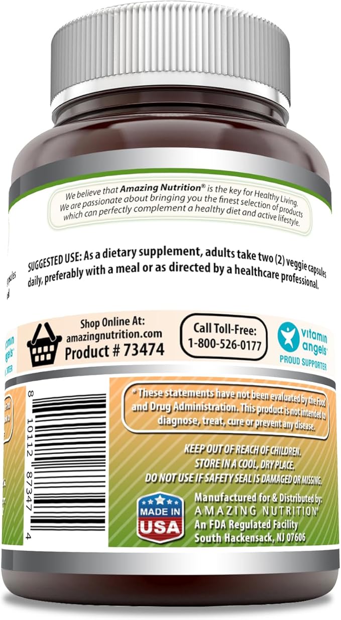 Amazing Formulas White Kidney Bean Extract | 6500 Mg Per Serving | 120 Veggie Capsules Supplement | Non-GMO | Gluten Free | Made in USA