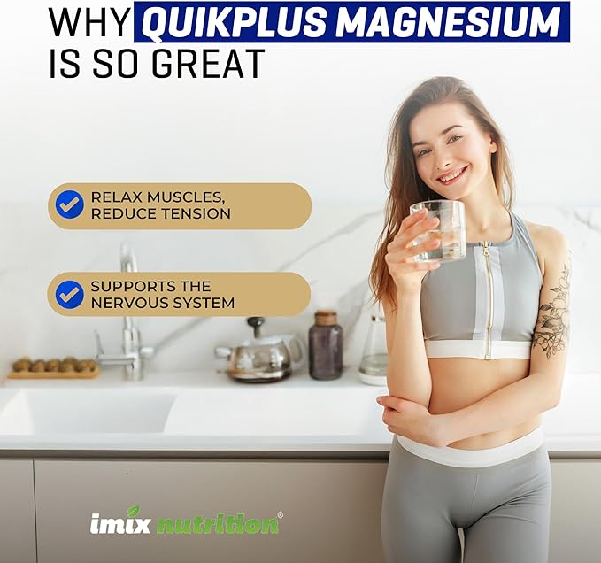 QuikPlus Liquid Mineral Supplement for Adults – Vegan, Gluten-Free, All Natural, Highly Bioavailable – 2 oz Bottle (Magnesium)
