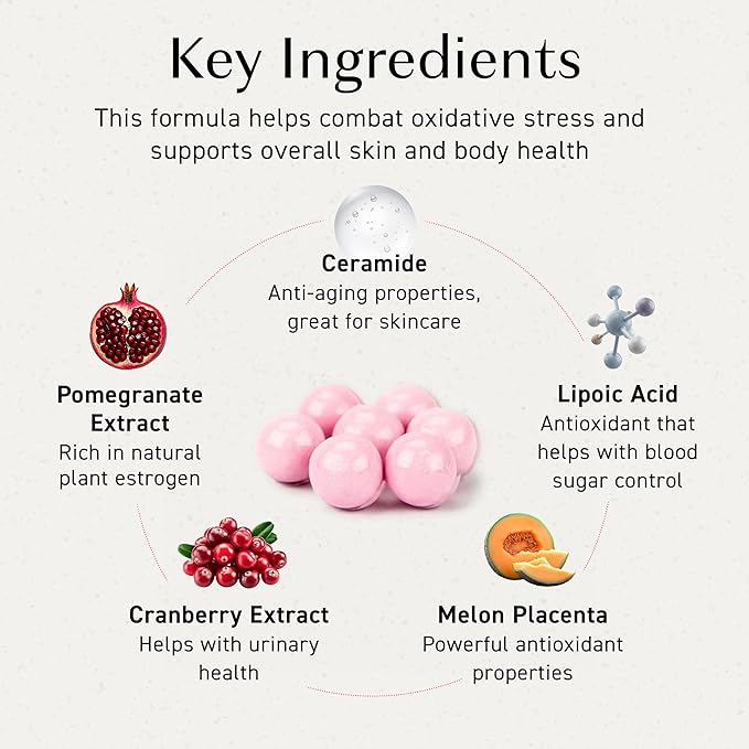 Umeken Pomegranate Balls, Chewable Supplement with Natural Vitamins, Minerals, Citric Acids & Tannins, Japanese Pomegranate Supplements for Women, 4 Month Supply, 360 Count Bottle, Pack of 2