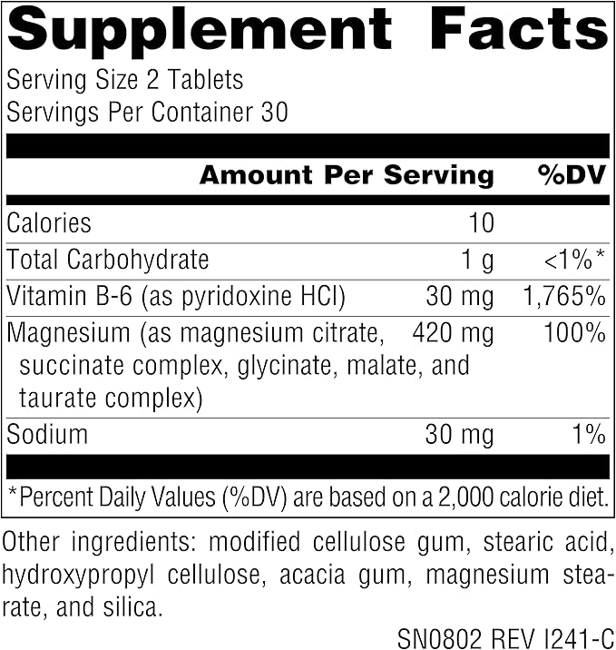 Source Naturals Ultra-Mag, 5-in-1 Bioavailable Magnesium - Relaxes Muscles & Calms Nerves* - 60 Vegan Tablets