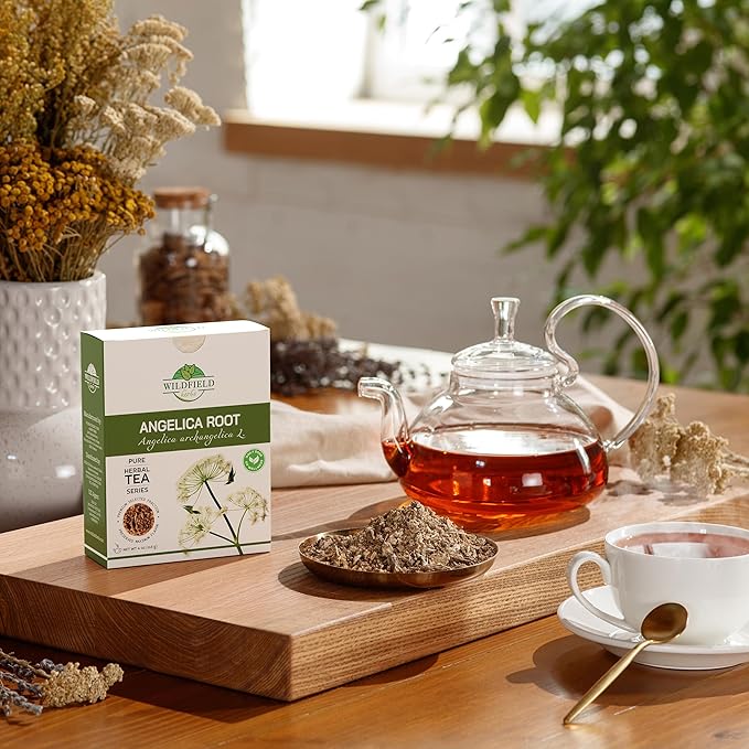 4 oz. Angelica Root Bulk Herb Herbal Tea (Angelica Archangelica) - 113g Herb Tea Raiz De Angelica