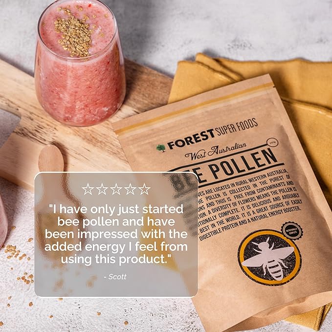 Western Australian Bee Pollen Granules 250g | Premium Quality + Not Imported | Nutrient-Rich Complete Food from