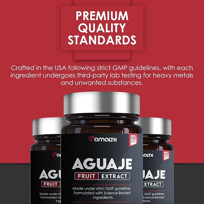 Amalth Aguaje Curves Capsule for Women 1000 mg- Extra Strength from Peru Natural Supplements- 120 Capsules Non- GMO Premium Quality Pills