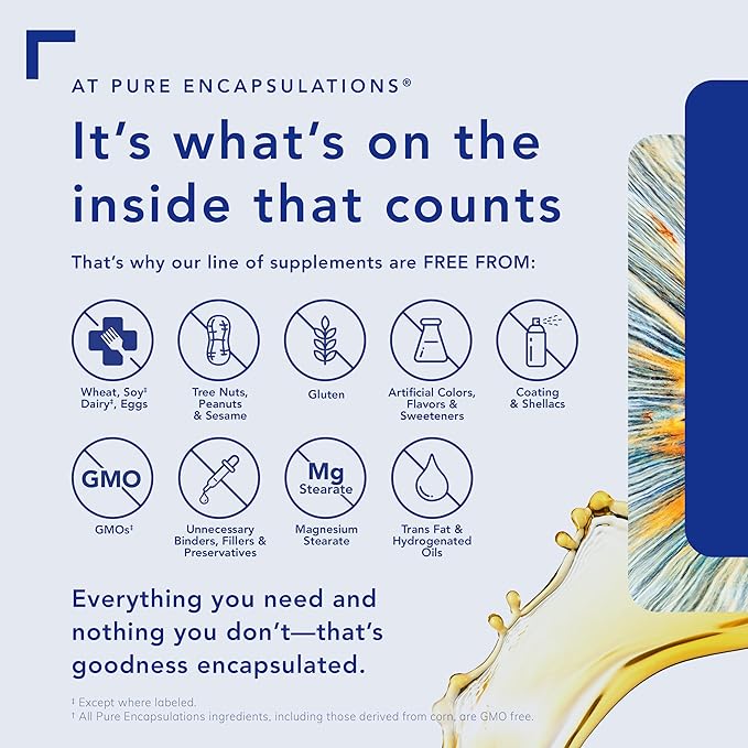Pure Encapsulations EPA/DHA Essentials - Fish Oil Concentrate Supplement to Support Cardiovascular Health - Premium EPA & DHA Supplement with Omega 3 - 180 Softgel Capsules