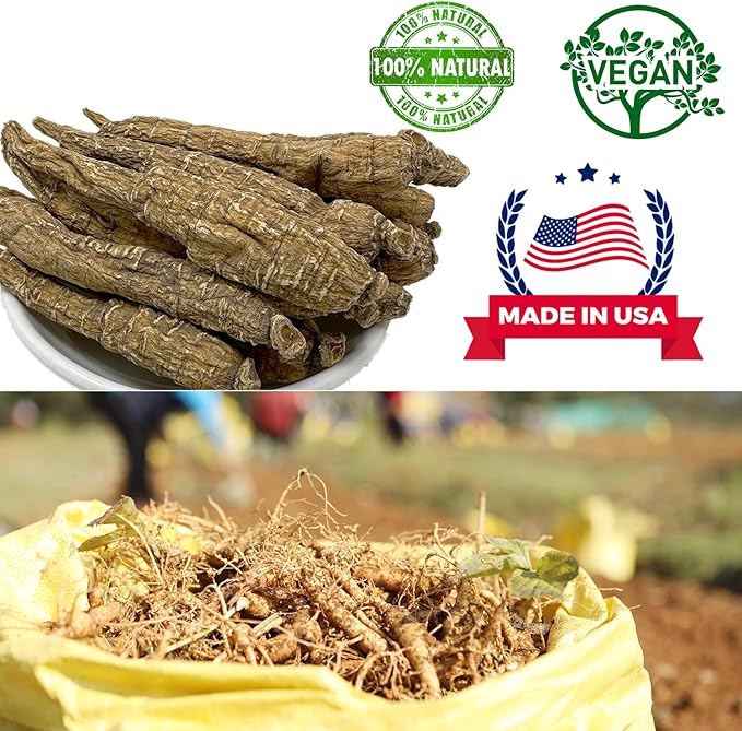 4OZ=113gm/box Hand-Selected American Wisconsin Farmed Ginseng Root | Long Large Branch 美国长枝西洋参 花旗参 礼盒装 |Cultivated American Wisconsin Ginseng WI 110#L Box (4OZ=113g/Box)