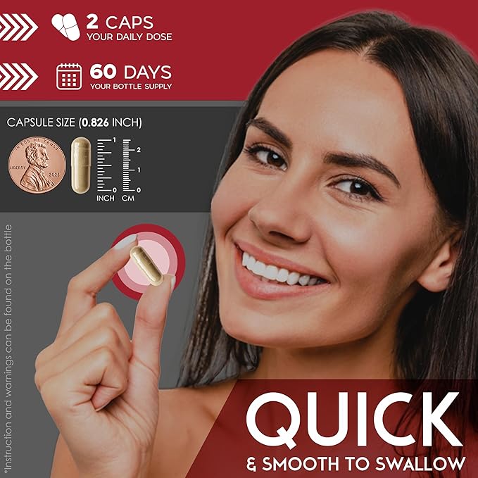 Amalth Aguaje Curves Capsule for Women 1000 mg- Extra Strength from Peru Natural Supplements- 120 Capsules Non- GMO Premium Quality Pills