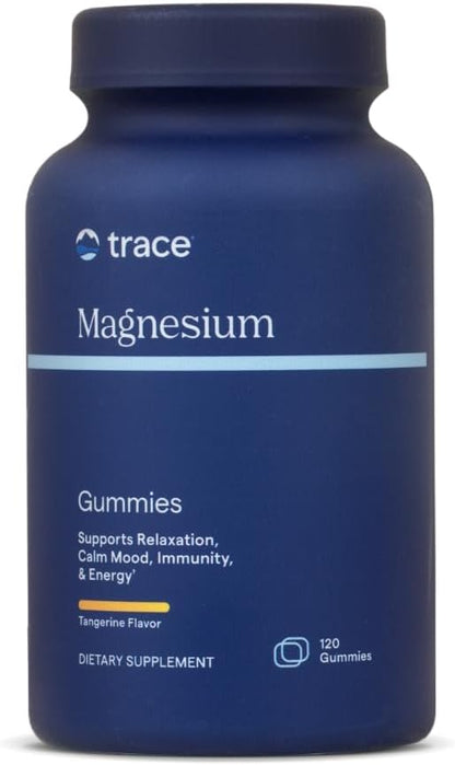 Trace Minerals Magnesium 84mg - Chewable Magnesium Supplement for Bone & Heart Health Support - Immune System Support - Aids Relaxation & Healthy Sleep - Tangerine, 120 Gummies (120 Servings)