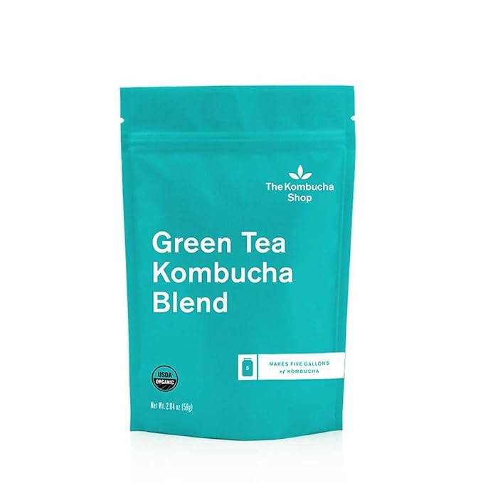The Kombucha Shop - Green Tea Blend - Organic Sencha & Jasmine Loose Leaf Tea Blend - Makes 5 Gallons of Kombucha Tea