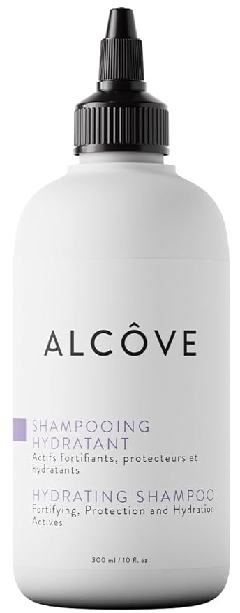 Alcôve - Hydrating Shampoo - Evening Primrose Oil, Mango Extract, and Argan Oil - Sulfate Free Shampoo - All Hair Types - For Dry Scalp - Color-Safe - Lightweight Formula - 300ml