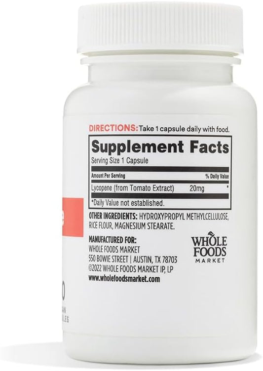 Whole Foods Market 365, Lycopene 20 mg, 30 Count (Pack of 2)