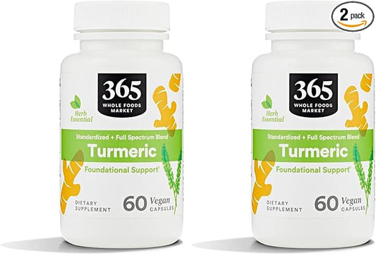 365 By Whole Foods Market, Turmeric, 60 Count (Pack of 2)