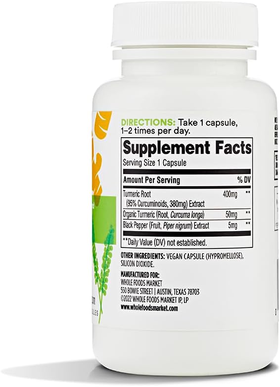 365 By Whole Foods Market, Turmeric, 60 Count