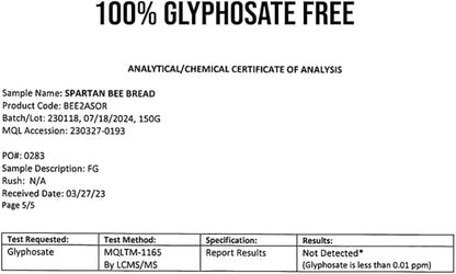 Spartan Bee Bread Chewables Natural Multivitamin | High Absorption Organic Bee Pollen & Honey | Fermented by Bees for Energy, Vitality, Sleep, Recovery, Immunity | Non GMO, Nothing Synthetic