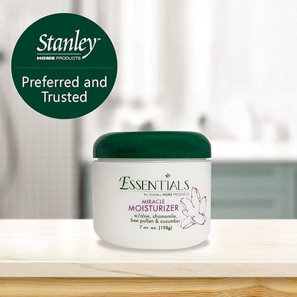Stanley Home Products Miracle Moisturizer / Aloe, Chamomile, Bee Pollen, Cucumber, Vitamin A Palmitate Reduce Signs Of Aging / For Skin With Wrinkles And Fine Dry Lines / Naturally Fragranced (Pack of 2)