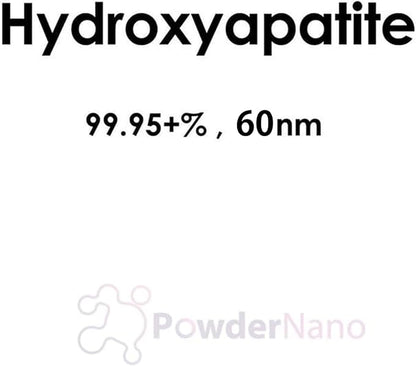 99.5% Pure Nano Hydroxyapatite Powder for DIY Toothpaste, Teeth Whitening & Soap Making 500 Grams