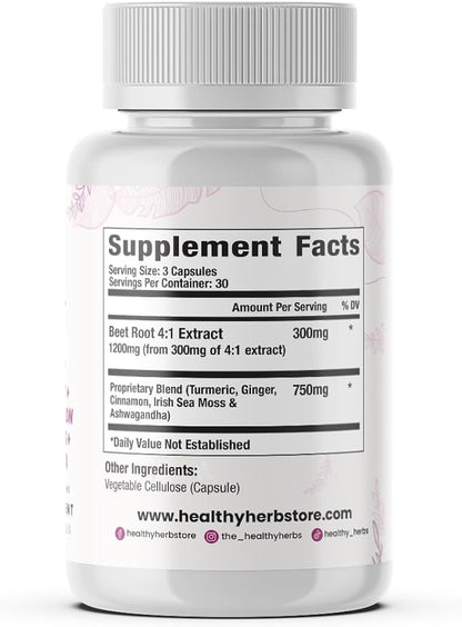 Wildcrafted Sea Moss Capsules | 1950mg BATCG-6 "Heart Complex Advanced Sea Moss Superblend | US-Made, Vegan, Non-GMO, Easy-Swallow (2-Pack)