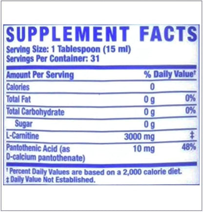 Ronnie Coleman Signature Series L-Carnitine XS 3000 Liquid, Amino Acids Metabolism and Lean Muscle Strength Support, Stimulant Free, Sugar Free, Zero Carbs, Grape, 16 Oz