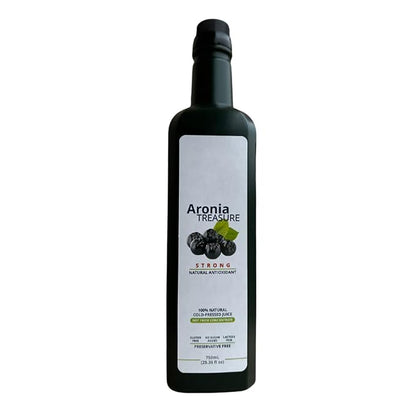 [Aronia Treasure] 100% Aronia Berry Juice: Rich in Antioxidants, Gluten-Free, Vegan, Not From Concentrate, made from Premium Aronia Berries