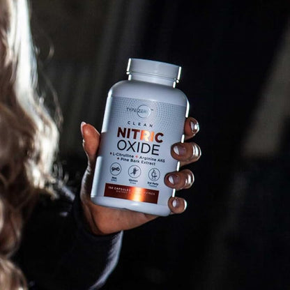 Type Zero Nitric Oxide 6X Booster, 150 Veggie Capsules - Natural Supplement - Beetroot, Arginine AKG, Citrulline, Pine Bark, Garlic & VIT C | Nitrous Oxide