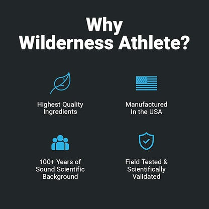 Wilderness Athlete - Hydrate & Recover | Liquid Hydration Powder Electrolyte Drink Mix - Recover Faster with Bcaas - Hydrate Powder with 1000mg of Vitamin C - 30 Serving Tub (Berry Blast)