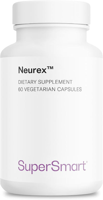 SUPERSMART - Neurex - Help Improve Memory & Speed of Cognitive Processing - Help Prevent Cerebral Aging - Brain Supplement Formula | Non-GMO & Gluten Free - 60 Vegetarian Capsules